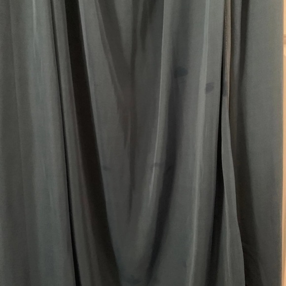 David’s Bridal Steel Blue Bridesmaid Gown - Picture 6 of 7